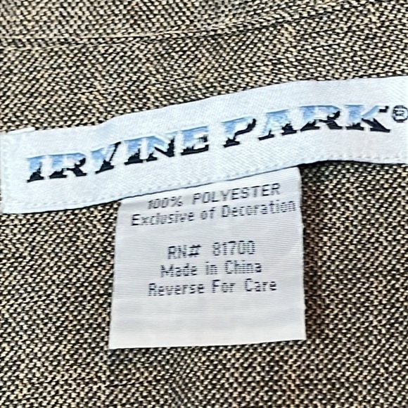 Irvine Park brown tweed beige embroidered SHIRT retro western Mens Button Up 2X - Picture 3 of 16